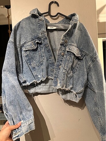 l Beden Crop denim kot ceket