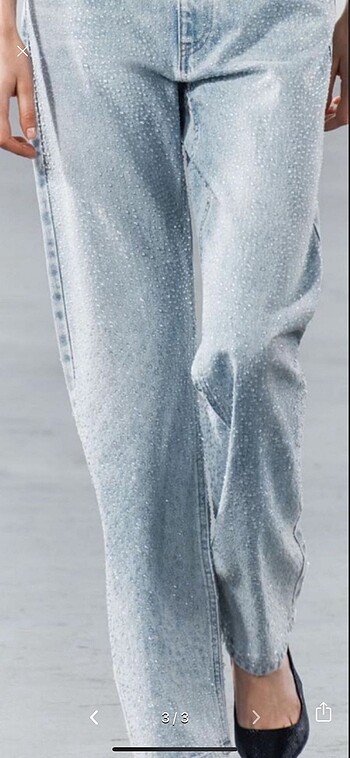 Zara viral taşlı pantolon