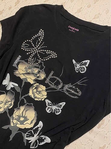 m Beden siyah Renk Bebe tshirt 2000s