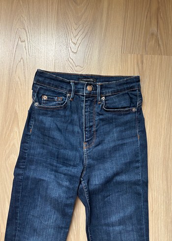 Trendyol & Milla Lacivert Dar Kesim Kot Pantolon