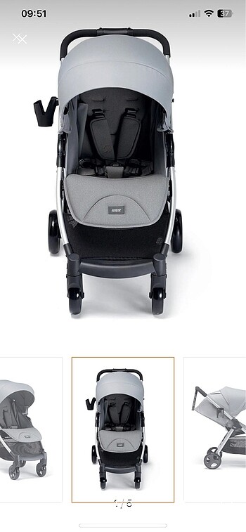 Mamas & Papas MAMAS & PAPAS ARMADILLO STELL GREY BEBEK ARABASI