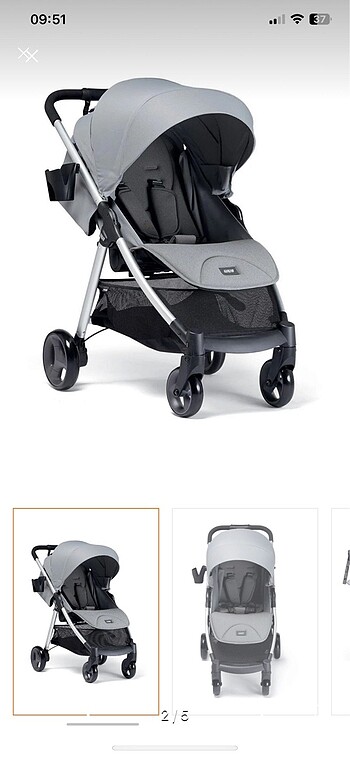 MAMAS & PAPAS ARMADILLO STELL GREY BEBEK ARABASI