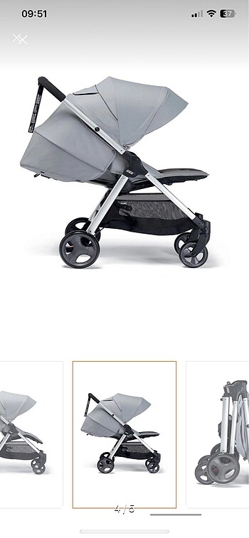 15-36 kg Beden gri Renk MAMAS & PAPAS ARMADILLO STELL GREY BEBEK ARABASI