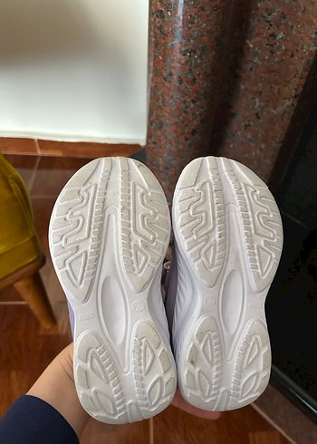 Kız Çocuk Mor Cırt Cırtlı Spor Ayakkabı - Görsel 3