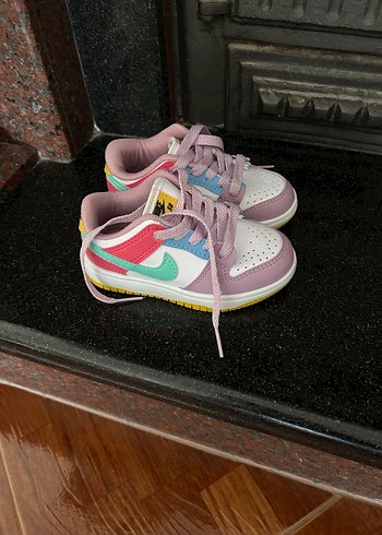 Kız Çocuk Renkli Bağcıklı Spor Ayakkabı - Görsel 2