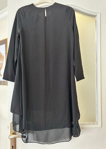 Puane Siyah Uzun Kollu Salaş Tunik