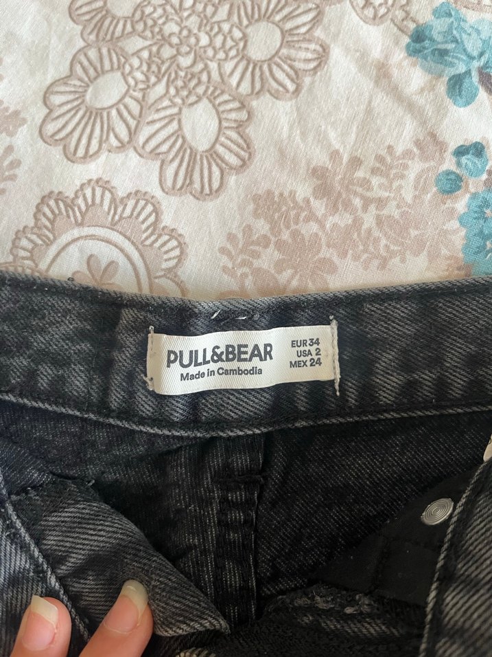 Kadın siyah Şort - Görsel 3