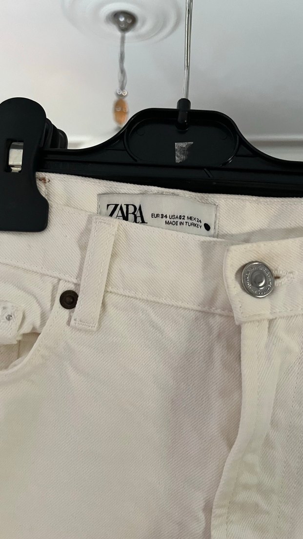 Beyaz Kadın Denim Pantolon - Görsel 2