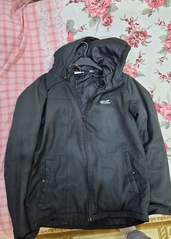 Jack Jones Siyah Fermuarlı Erkek Kapüşonlu Mevsimlik Mont - Görsel 4