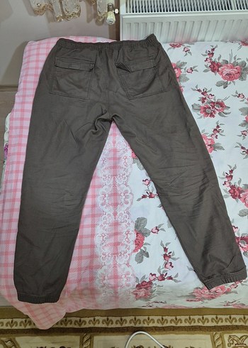 koyu kahverengi joger salaş erkek pantolon - Görsel 3