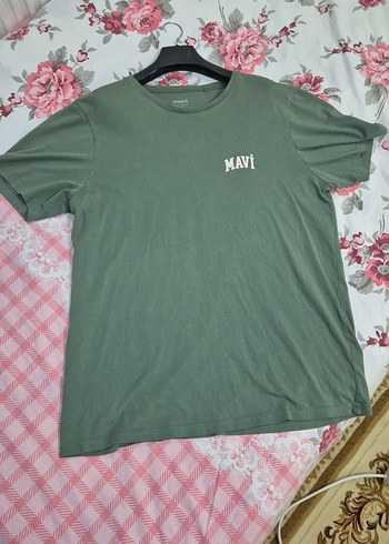 Mavi Baskılı Yeşil Erkek Tişört - Görsel 4