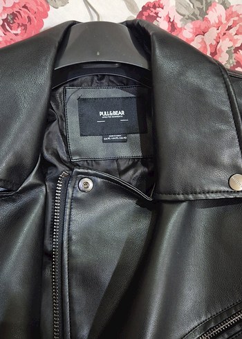 Erkek Siyah Suni Deri Biker Ceket - Görsel 4