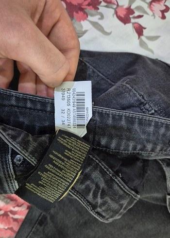 Erkek Gri hafif dar kesim Kot Pantolon - Görsel 5