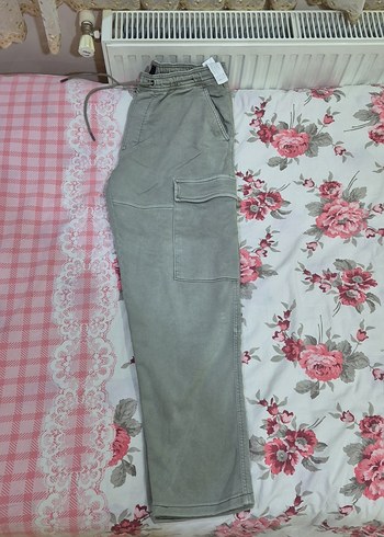 Yeşil Erkek Bol Kesim Joger Pantolon - Görsel 4