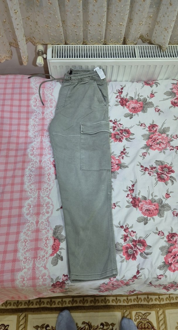 Yeşil Erkek Bol Kesim Joger Pantolon - Görsel 4