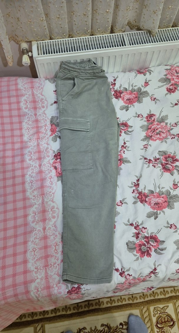 Yeşil Erkek Bol Kesim Joger Pantolon - Görsel 3