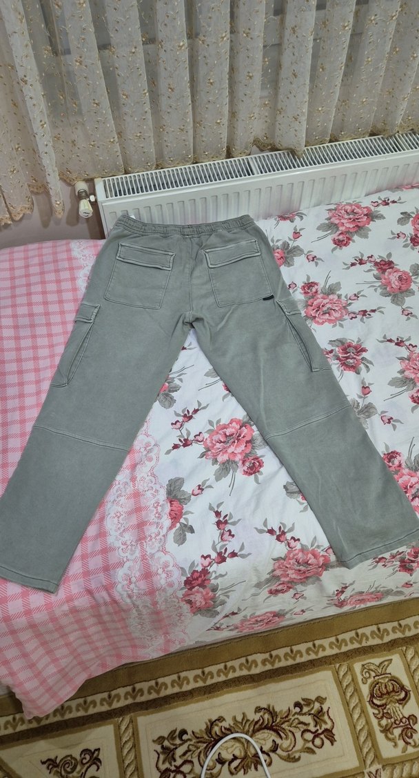 Yeşil Erkek Bol Kesim Joger Pantolon - Görsel 2