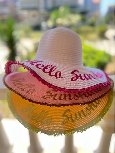 Diğer Hello sunshine Hasır Şapka
