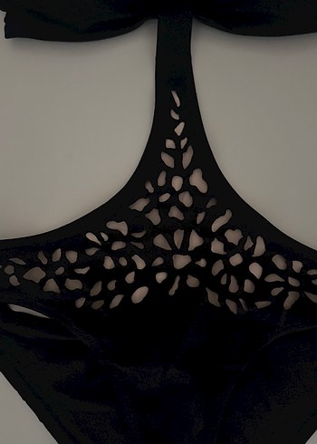 Calzedonia Siyah Dantelli Gotik Strappy Mayo