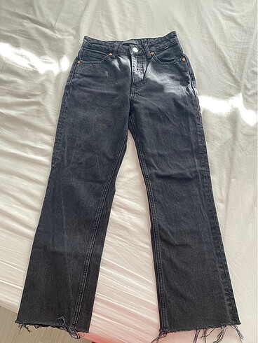 Mavi siyah mom jean