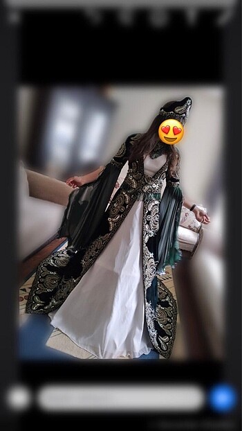 m Beden Kaftan/bindallı kadife