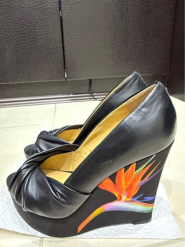 Nine west dolgu topuk ayakkabı