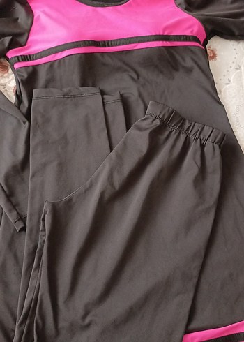 Kemerli Pembe Siyah Hamile Pantolonu