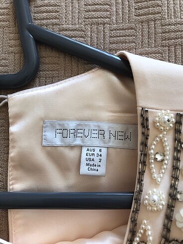 xs Beden ten rengi Renk Forever New Abiye Kısa Elbise