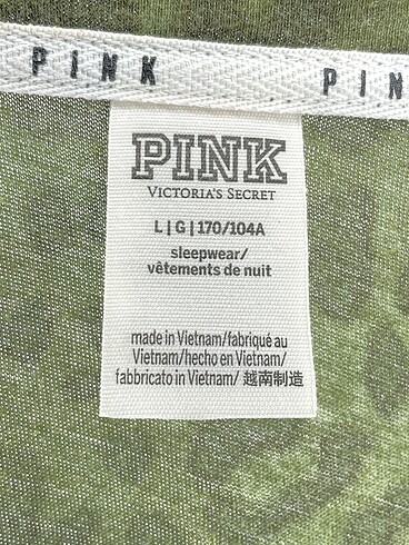 l Beden yeşil Renk Victoria s Secret T-shirt %70 İndirimli.
