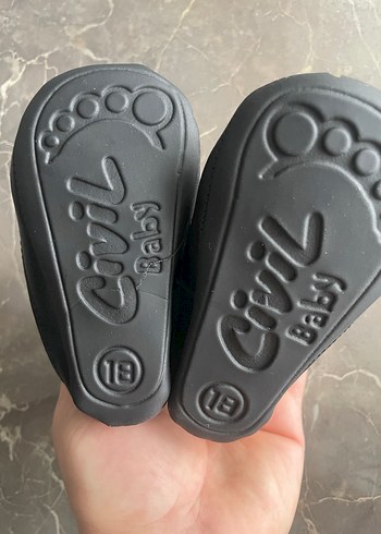 Erkek Bebek Siyah İlk Adım Ayakkabısı - Görsel 3