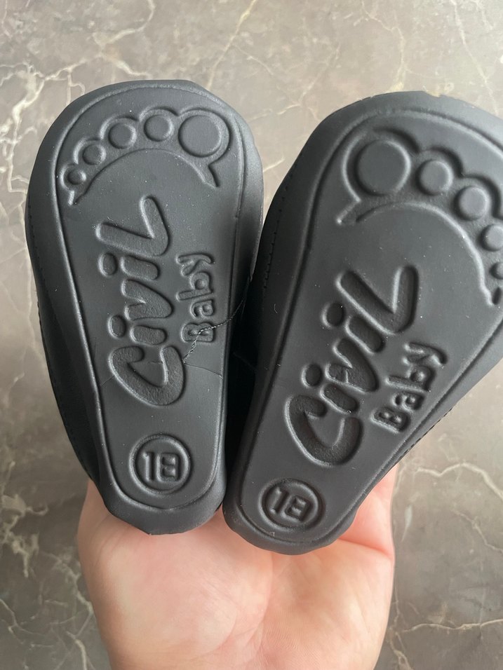 Erkek Bebek Siyah İlk Adım Ayakkabısı - Görsel 3