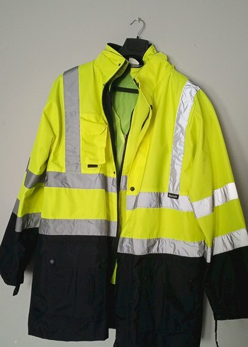 Erkek Sarı Reflektörlü mont - Görsel 6