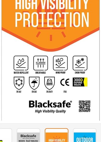 Erkek Sarı Reflektörlü mont - Görsel 5