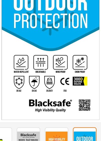 Erkek Sarı Reflektörlü mont - Görsel 4