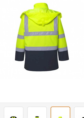 Erkek Sarı Reflektörlü mont - Görsel 2