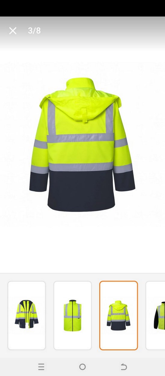 Erkek Sarı Reflektörlü mont - Görsel 2