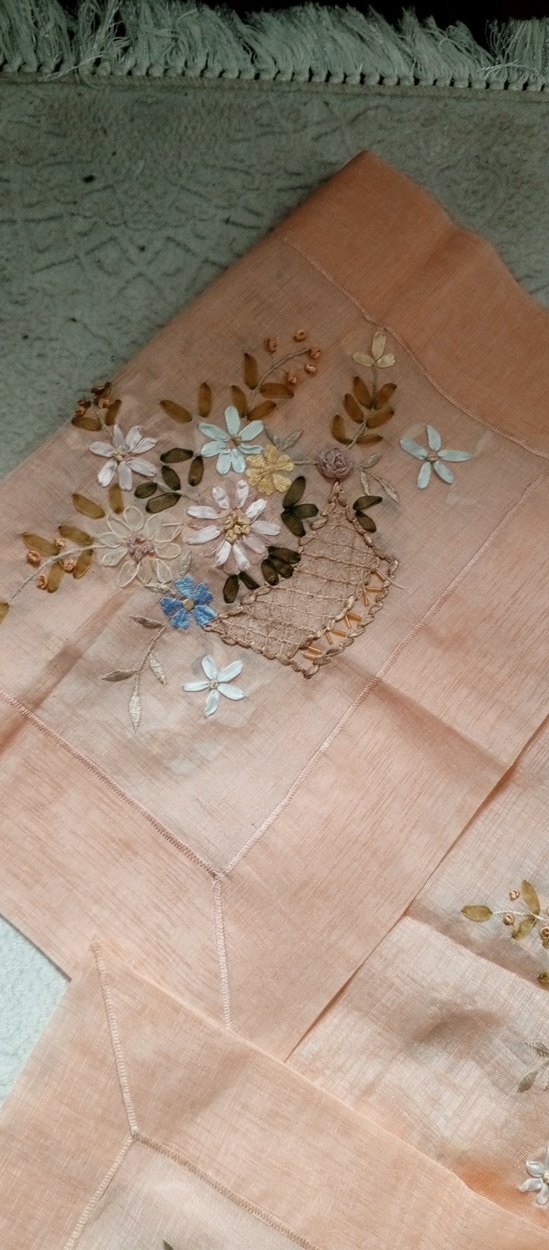 kurdele işi salon takımı - Görsel 2