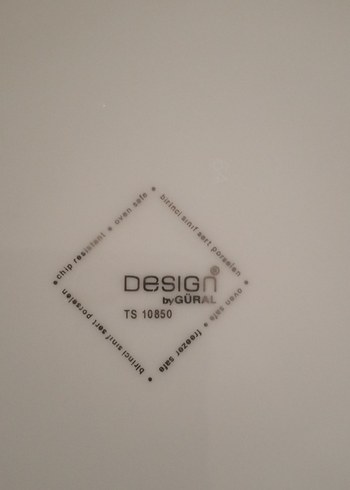 Gri Desenli Beyaz Yemek Tabağı - Görsel 3