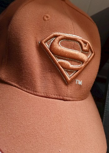Parlak Kahverengi Superman Erkek Şapka - Görsel 2