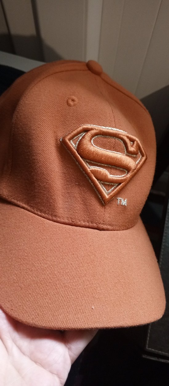 Parlak Kahverengi Superman Erkek Şapka - Görsel 2