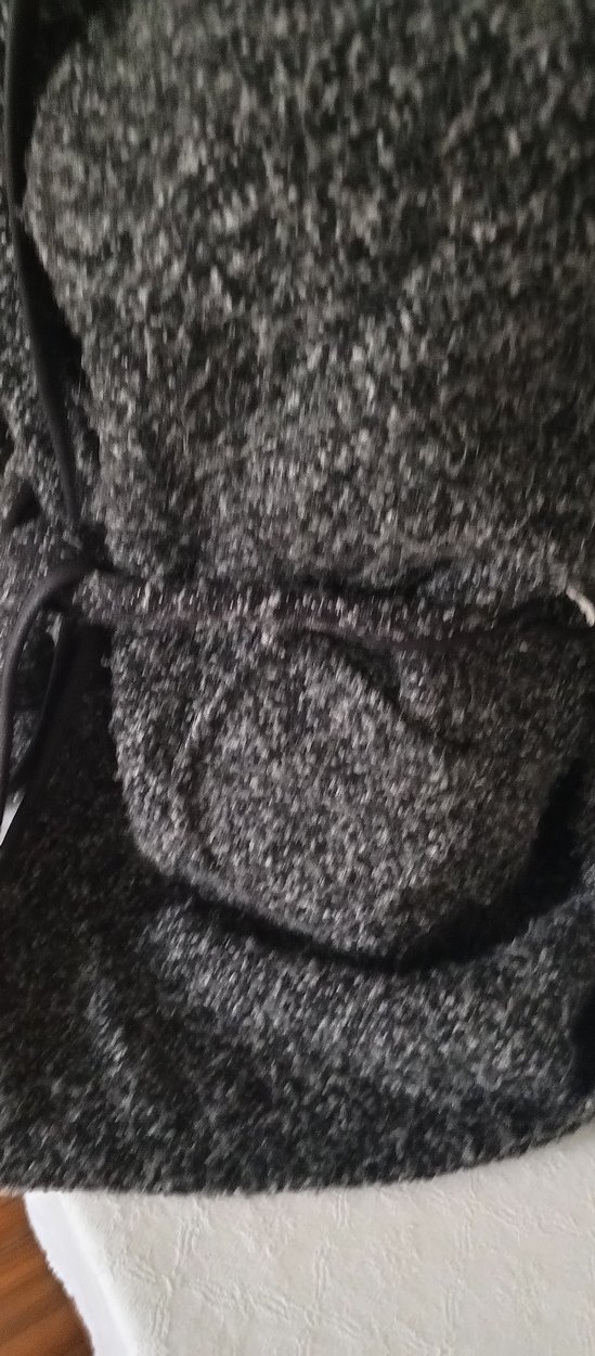 Gri Kuşaklı Yünlü Kabanı - Görsel 3