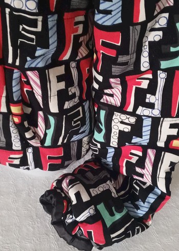 Renkli Baskılı Fermuarlı Street Wear Kadın Ceket - Görsel 4