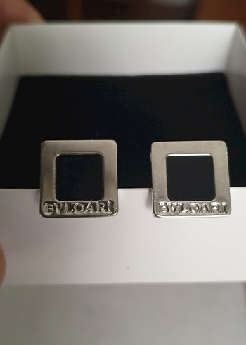 Siyah Kare Erkek Kol Düğmesi - Görsel 2