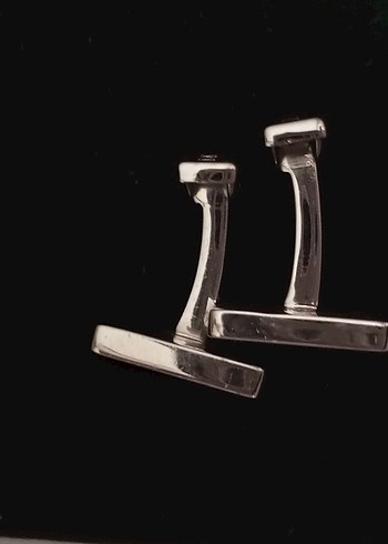 Siyah Kare Erkek Kol Düğmesi - Görsel 3