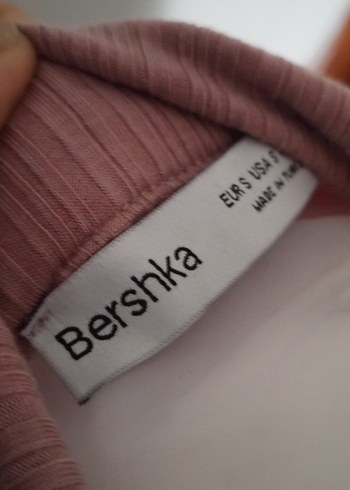 Düğmeli, Uzun Kollu,gül kurusu Bluz - Görsel 4