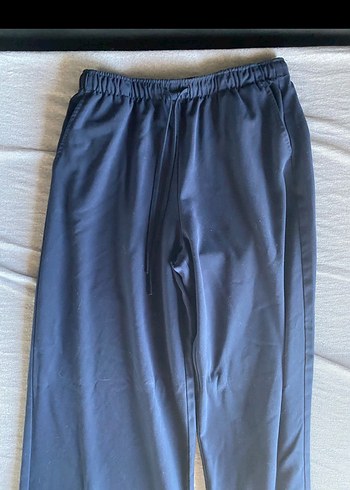 Stradivarius Stradivarius lacivert keten pantolon