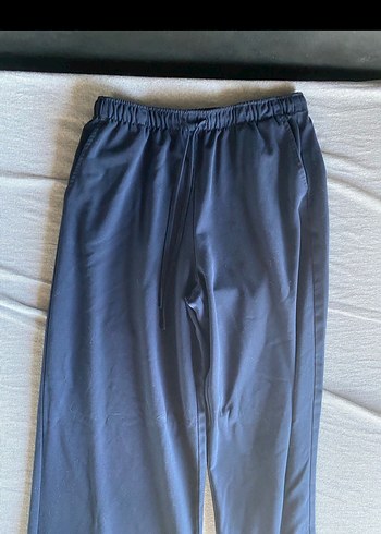 Stradivarius lacivert keten pantolon