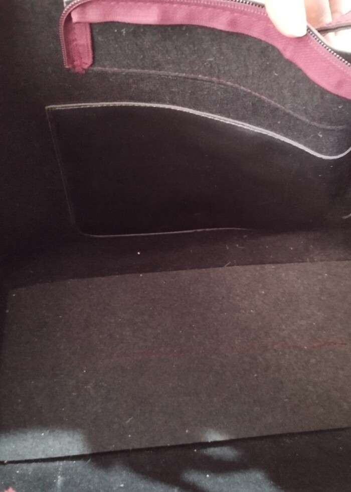 Cüzdanlı Bordo Çanta  - Görsel 4