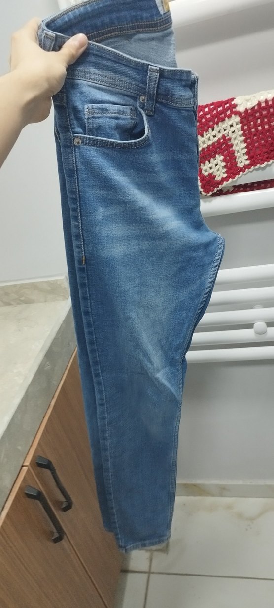 Erkek Mavi Dar Kesim Jean - Görsel 3