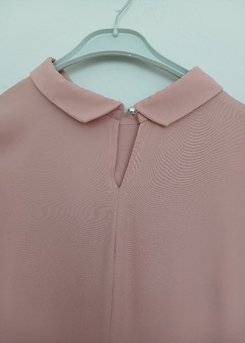 38 Beden pembe Renk Pembe Mini Renkli Modern Klasik Tunik